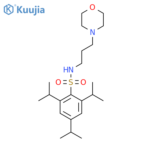 N-3-(morpholin-4-yl)propyl-2,4,6-tris(propan-2-yl)benzene-1-sulfonamide structure