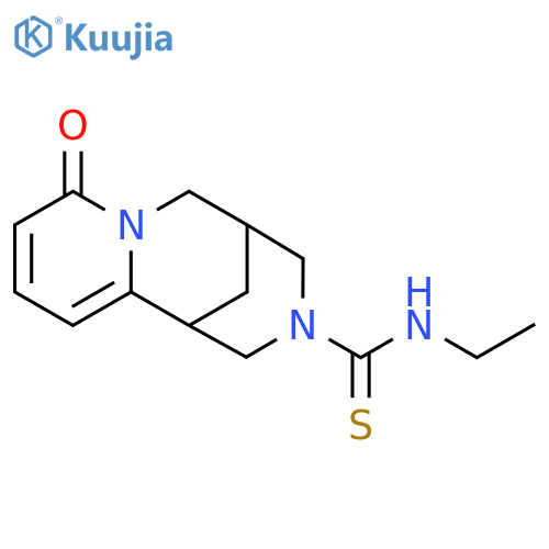 N-ethyl-6-oxo-7,11-diazatricyclo7.3.1.0^{2,7}trideca-2,4-diene-11-carbothioamide structure