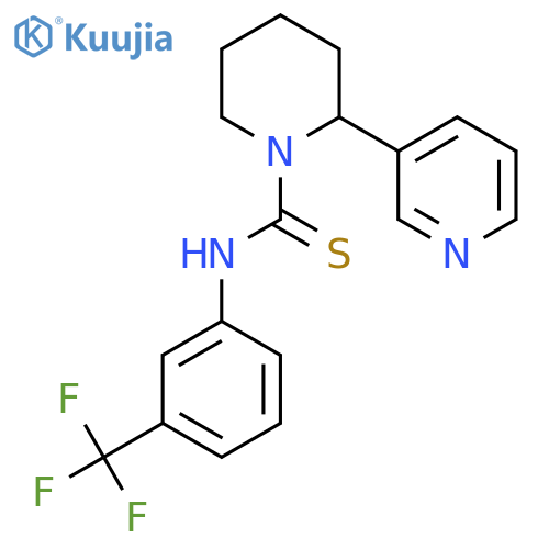 2-(pyridin-3-yl)-N-3-(trifluoromethyl)phenylpiperidine-1-carbothioamide structure