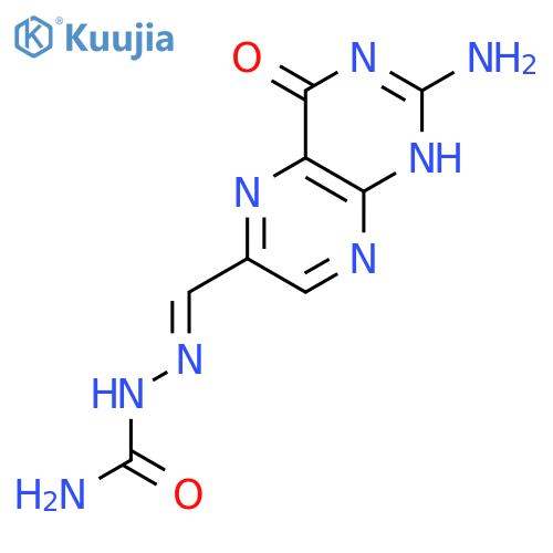 Hydrazinecarboxamide,2-[(2-amino-3,4-dihydro-4-oxo-6-pteridinyl)methylene]- structure