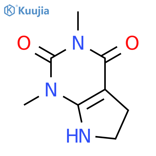 1,3-dimethyl-6,7-dihydro-1H-pyrrolo[2,3-d]pyrimidine-2,4(3H,5H)-dione structure