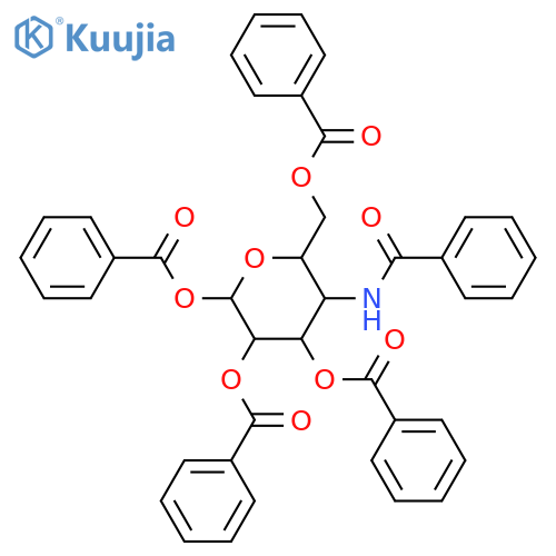4-Amino-4-deoxyglucose; β-D-Pyranose-form, 1,2,3,4N,6-Pentabenzoyl structure
