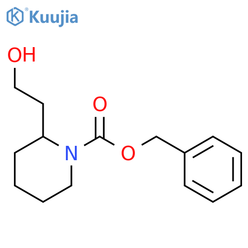 1-Cbz-2-(2-hydroxy-ethyl)piperidine structure