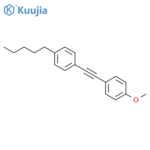 1-methoxy-4-[2-(4-pentylphenyl)ethynyl]benzene structure