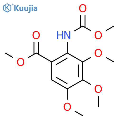 Methyl 3,4,5-trimethoxy-2-(methoxycarbonyl)aminobenzoate structure