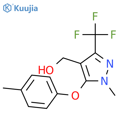 1-Methyl-5-(4-methylphenoxy)-3-(trifluoromethyl)-1H-pyrazol-4-ylmethanol structure