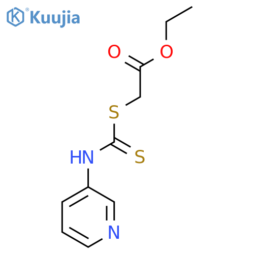 Ethyl 2-{[(3-pyridinylamino)carbothioyl]sulfanyl}acetate structure