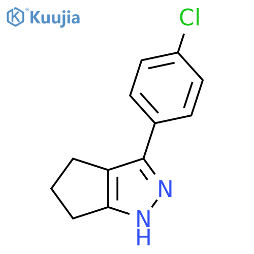 3-(4-Chlorophenyl)-2,4,5,6-tetrahydrocyclopenta[c]pyrazole structure