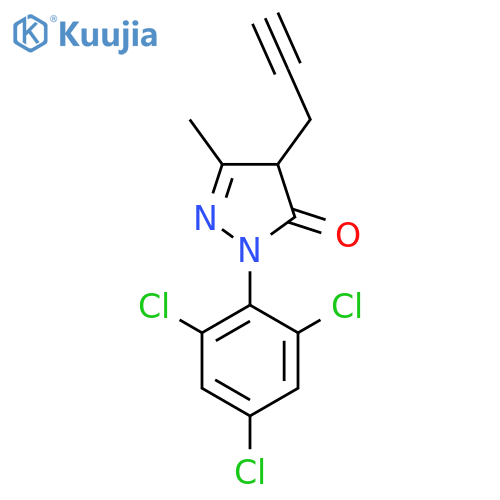 5-methyl-4-(2-propynyl)-2-(2,4,6-trichlorophenyl)-2,4-dihydro-3H-pyrazol-3-one structure