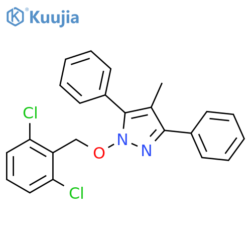 1-[(2,6-dichlorophenyl)methoxy]-4-methyl-3,5-diphenyl-1H-pyrazole structure