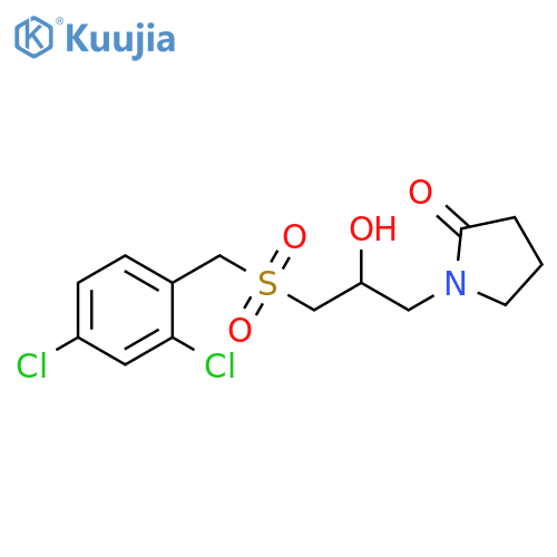 1-{3-[(2,4-dichlorophenyl)methanesulfonyl]-2-hydroxypropyl}pyrrolidin-2-one structure