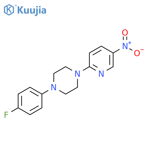 1-(4-fluorophenyl)-4-(5-nitropyridin-2-yl)piperazine structure