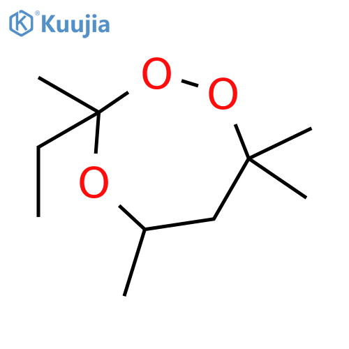 3-Ethyl-3,5,7,7-tetramethyl-1,2,4-trioxepane structure