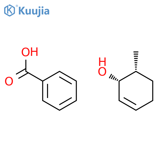 2-Cyclohexen-1-ol, 6-methyl-, benzoate, (1R,6R)-rel- structure