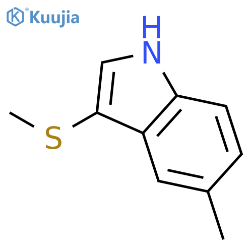 5-methyl-3-methylsulfanyl-1H-indole structure