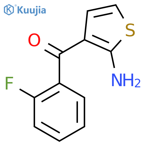 (2-Aminothiophen-3-YL)(2-fluorophenyl)methanone structure