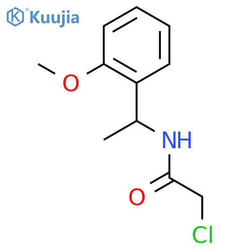 2-Chloro-N-1-(2-methoxyphenyl)ethylacetamide structure