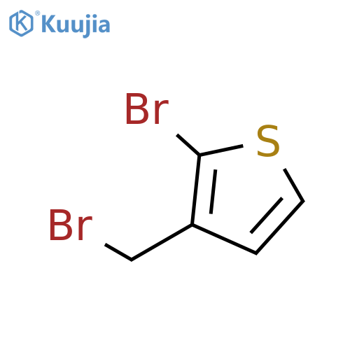2-Bromo-3-(bromomethyl)thiophene structure