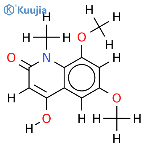 1-Methyl-4-hydroxy-6,8-dimethoxy-2-chinolon structure