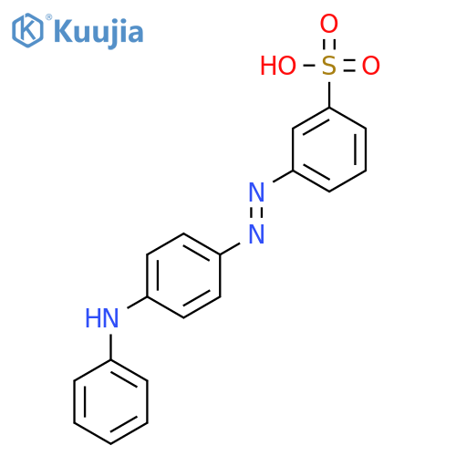 Benzenesulfonic acid,3-[2-[4-(phenylamino)phenyl]diazenyl]- structure
