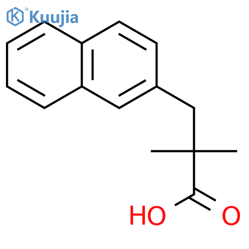 2,2-dimethyl-3-(naphthalen-2-yl)propanoic acid structure
