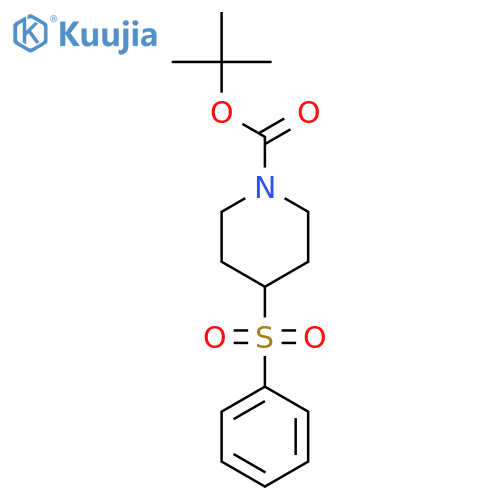 tert-butyl 4-(benzenesulfonyl)piperidine-1-carboxylate structure
