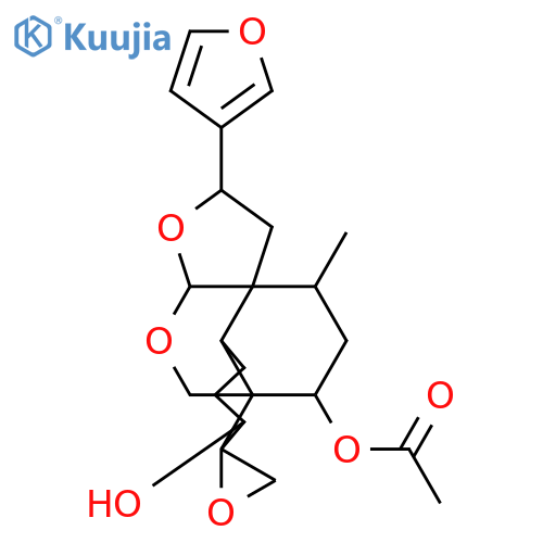4,18:12,20:15,16:19,20-Tetraepoxy-13(16),14-clerodadiene-3,6-diol; (ent-3α,4β,6β,12βH)-form, 6-Ac structure