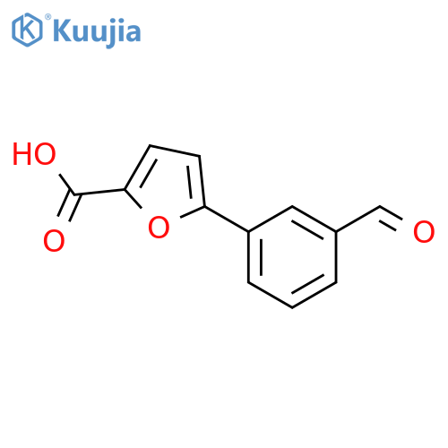 3-(5-Carboxyfuran-2-yl)benzaldehyde structure