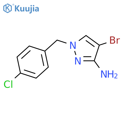 4-Bromo-1-(4-chlorobenzyl)-1H-pyrazol-3-amine structure