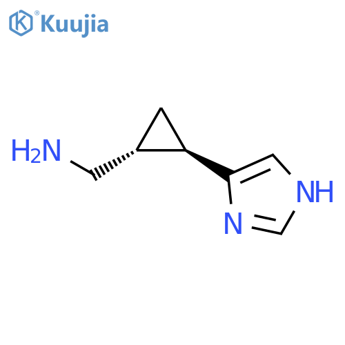 rac-(1R,2R)-2-(1H-imidazol-5-yl)cyclopropylmethanamine structure