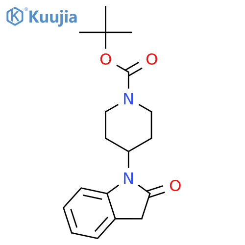 tert-Butyl 4-(2-oxoindolin-1-yl)piperidine-1-carboxylate structure