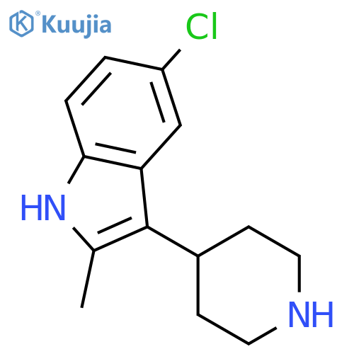 1H-Indole, 5-chloro-2-methyl-3-(4-piperidinyl)- structure
