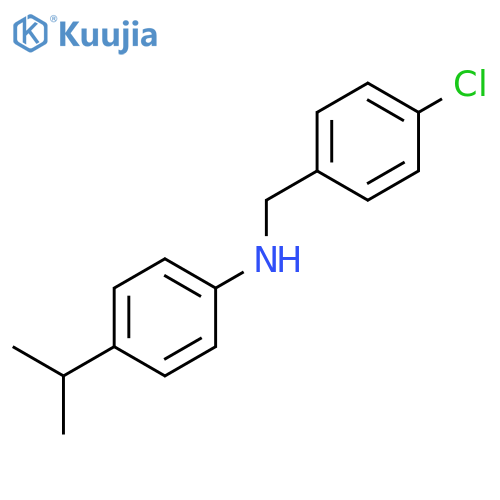 Benzenemethanamine, 4-chloro-N-[4-(1-methylethyl)phenyl]- structure