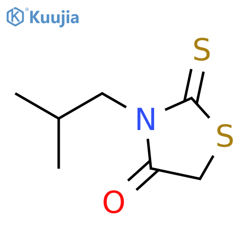 3-(2-methylpropyl)-2-sulfanylidene-1,3-thiazolidin-4-one structure