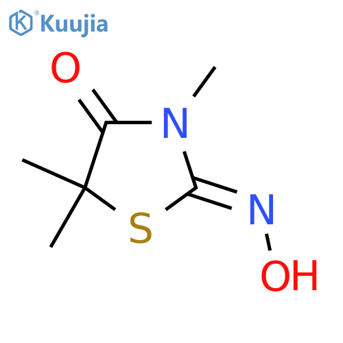 2-(Hydroxyimino)-3,5,5-trimethyl-1,3-thiazolidin-4-one structure