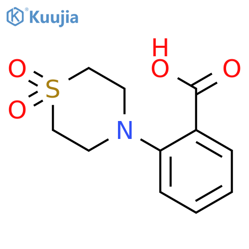 2-(1,1-Dioxo-1lambda~6~,4-thiazinan-4-yl)benzenecarboxylic Acid structure