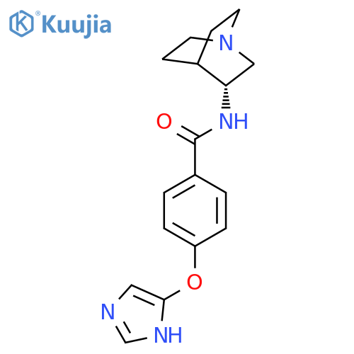 BENZAMIDE, N-(3R)-1-AZABICYCLO[2.2.2]OCT-3-YL-4-(1H-IMIDAZOL-4-YLOXY)- structure