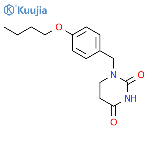 1-(4-butoxybenzyl)dihydropyrimidine-2,4(1H,3H)-dione structure