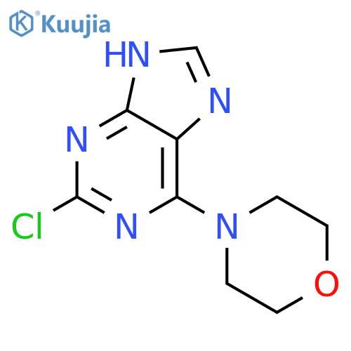 4-(2-chloro-9H-purin-6-yl)morpholine structure