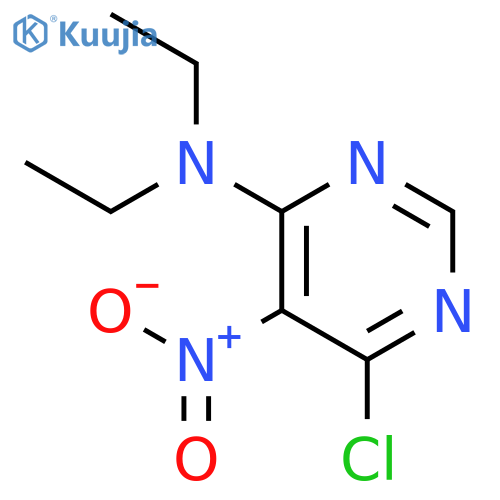 4-Pyrimidinamine, 6-chloro-N,N-diethyl-5-nitro- structure