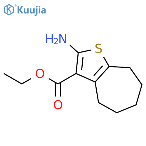 ethyl 2-amino-4H,5H,6H,7H,8H-cyclohepta[b]thiophene-3-carboxylate structure