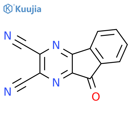 9-Oxo-9H-indeno1,2-bpyrazine-2,3-dicarbonitrile structure