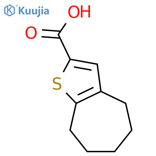 5,6,7,8-Tetrahydro-4H-cycloheptabthiophene-2-carboxylic Acid structure