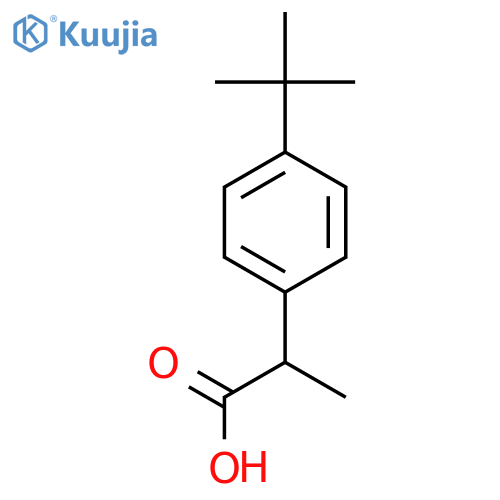2-(4-Tert-butylphenyl)propanoic acid structure