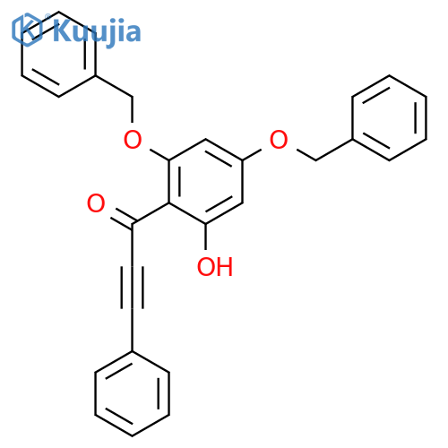 2-Propyn-1-one, 1-[2-hydroxy-4,6-bis(phenylmethoxy)phenyl]-3-phenyl- structure