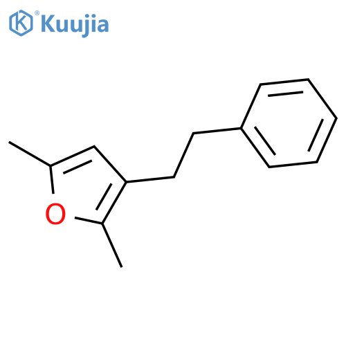 FURAN, 2,5-DIMETHYL-3-(2-PHENYLETHYL)- structure