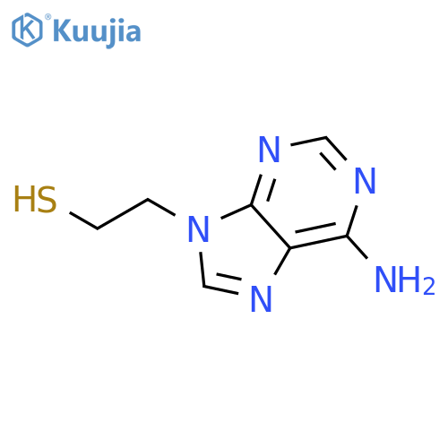 9H-PURINE-9-ETHANETHIOL, 6-AMINO- structure