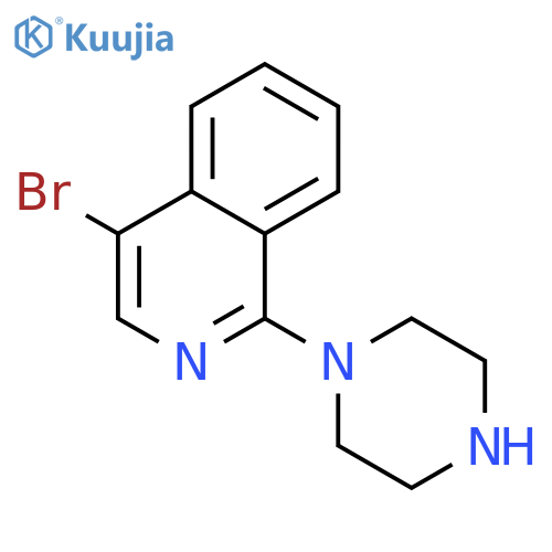 4-Bromo-1-(piperazin-1-yl)isoquinoline structure