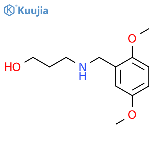 3-(2,5-dimethoxybenzyl)aminopropan-1-ol structure