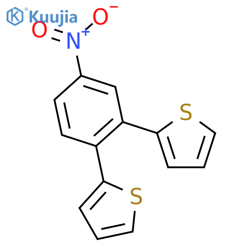 THIOPHENE, 2,2'-(4-NITRO-1,2-PHENYLENE)BIS- structure